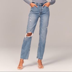 A&F The Dad High Rise Jean